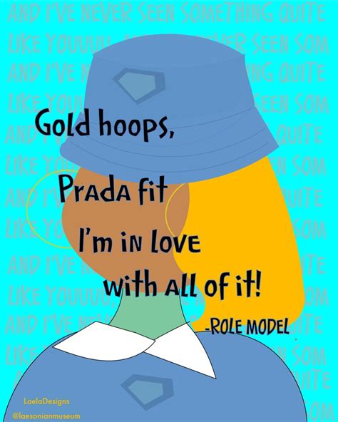 she got the gold hoops prada fit|ROLE MODEL – blind Lyrics .